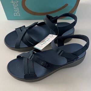 Baretraps Comfort Sandals Womens 11 Navy Tracey
